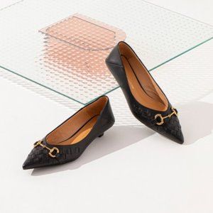 Fashion woven flat shoes